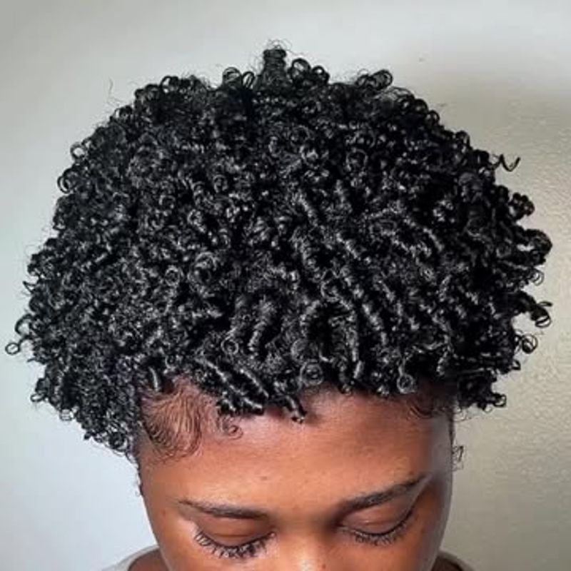Curly Pixie with Defined Coils