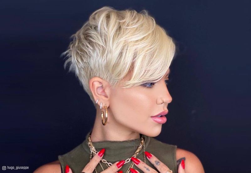 Platinum Pixie with Shadow Roots