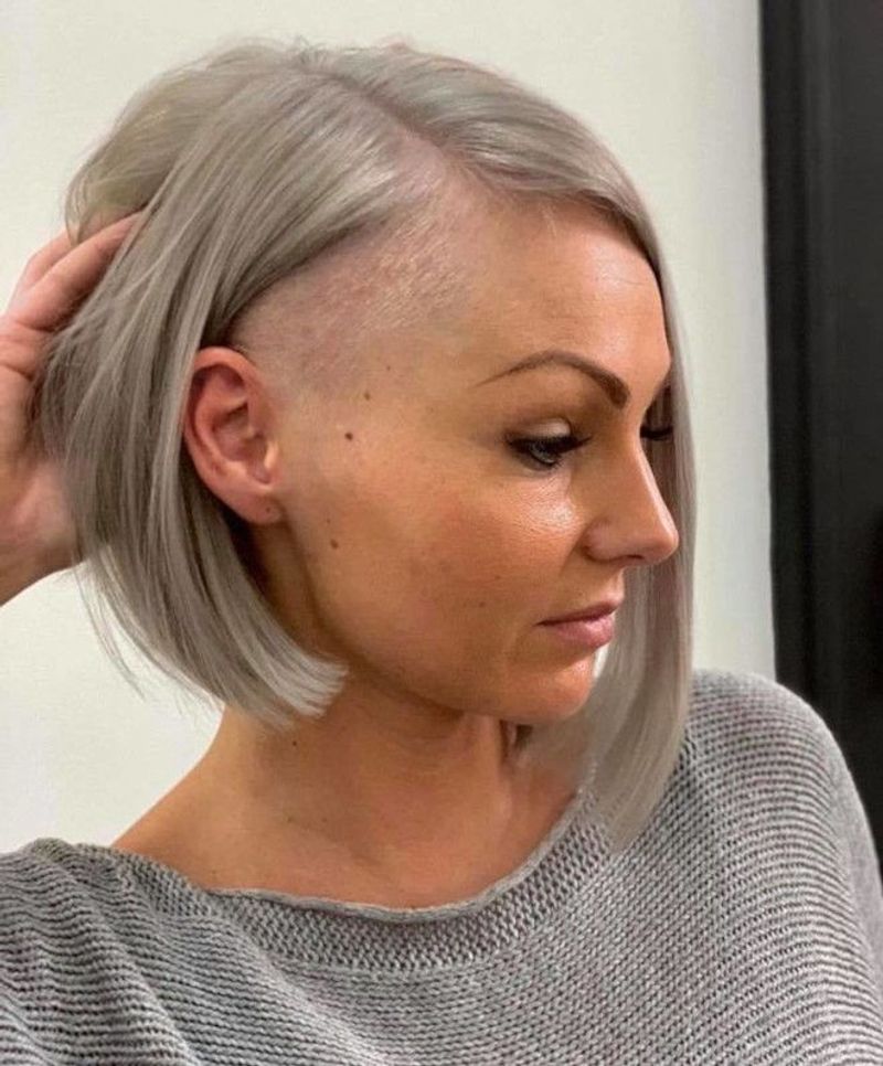 Sleek Bob With Undercut