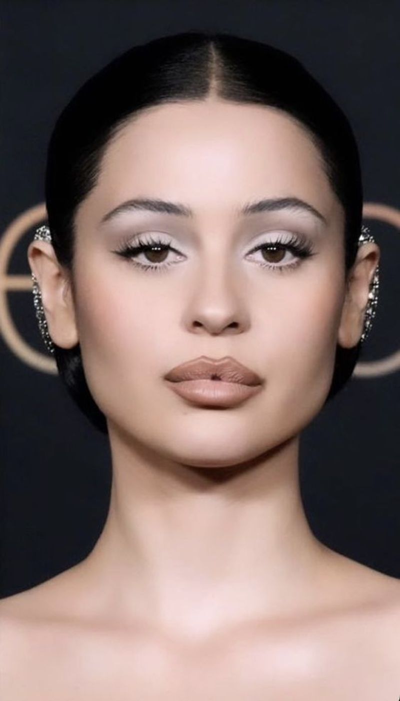 Overly Thin Eyebrows With Heavy Makeup