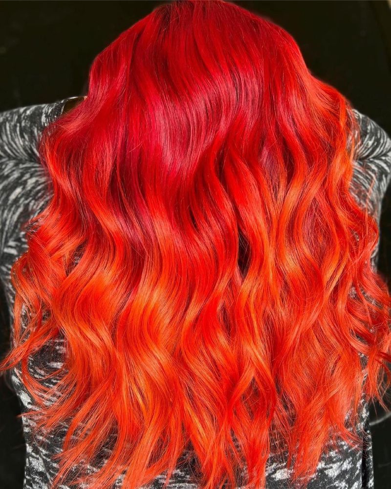 Fire Ombré Curls