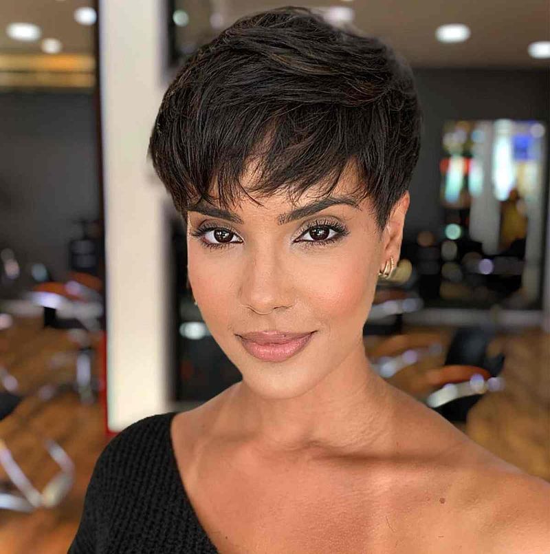 Textured Pixie Bob with Bangs