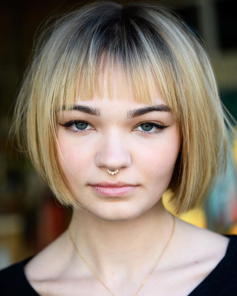 Blunt Bob with Micro Bangs