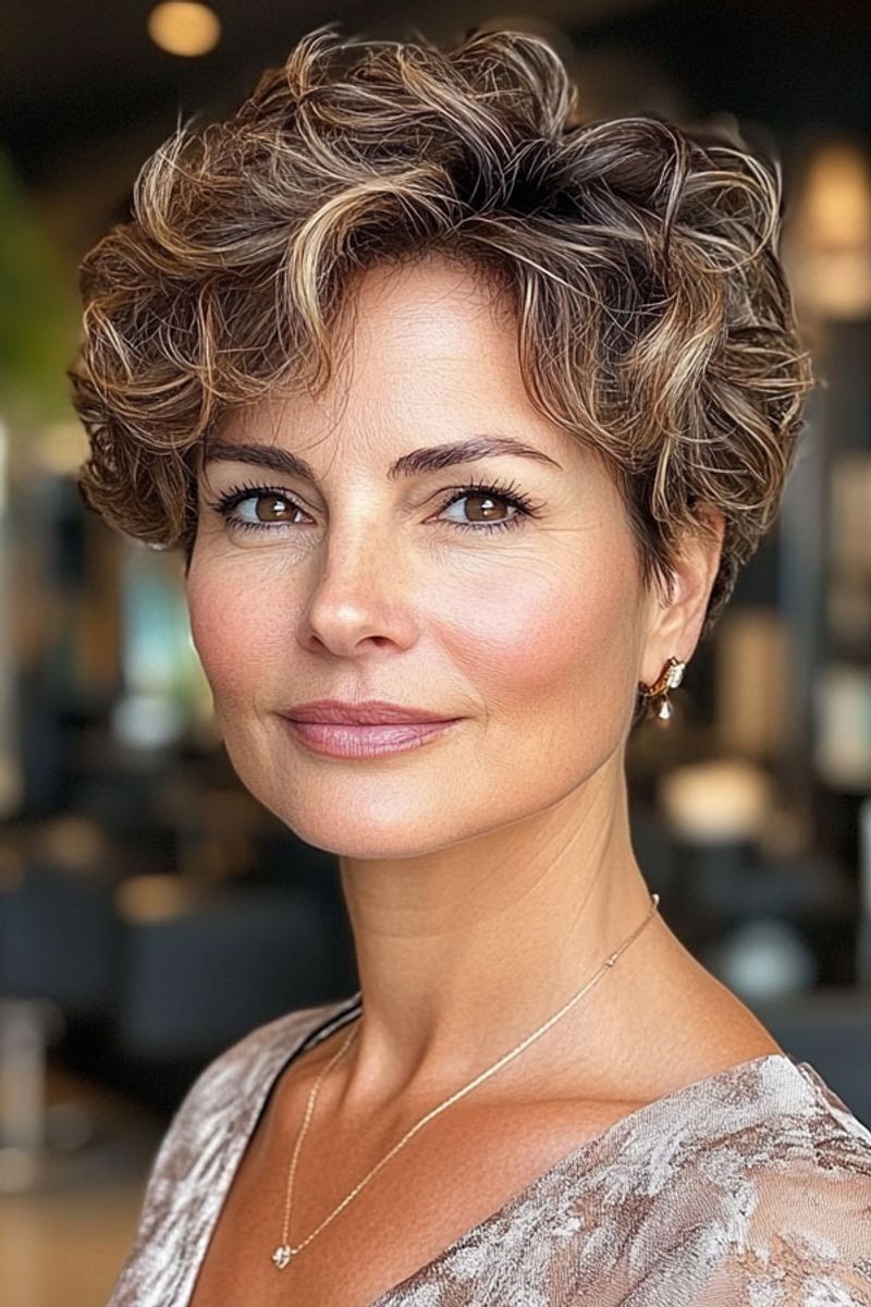 Tousled Curly Crop