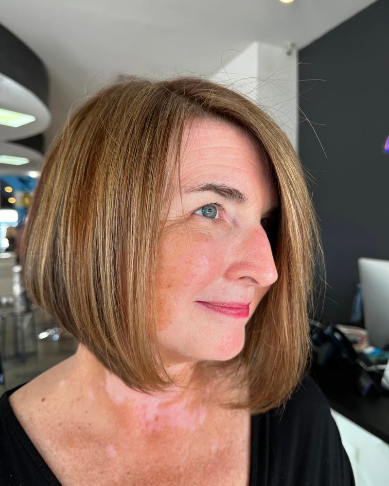 Sophisticated Bob with Side-Swept Bangs