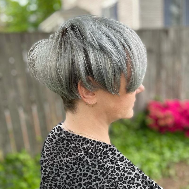 Textured Bowl Cut with Fringe
