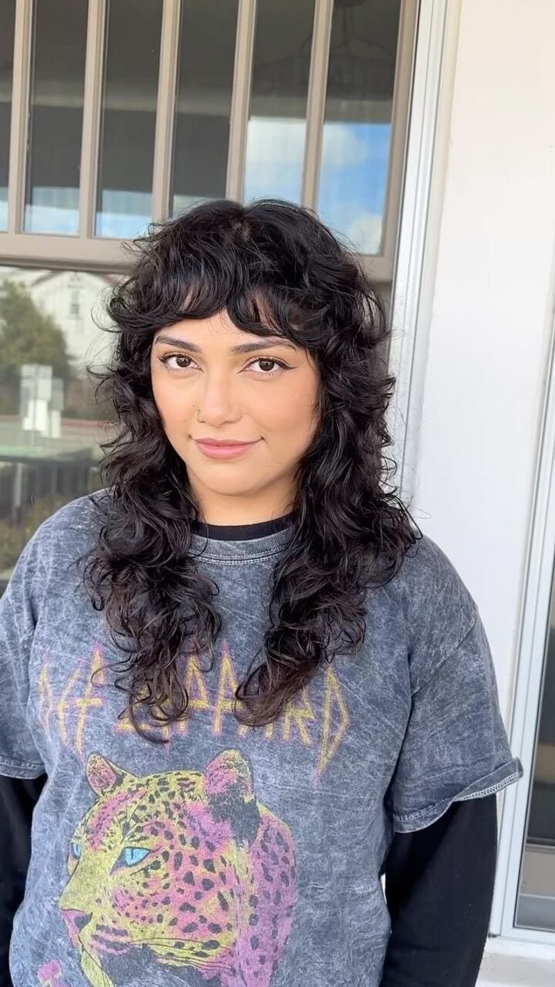 Curly Mullet Shag
