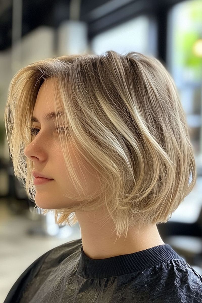 Soft Blunt Bob with Textured Ends