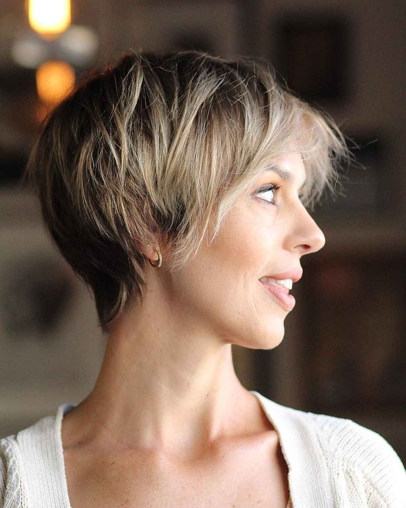 Layered Pixie with Long Crown