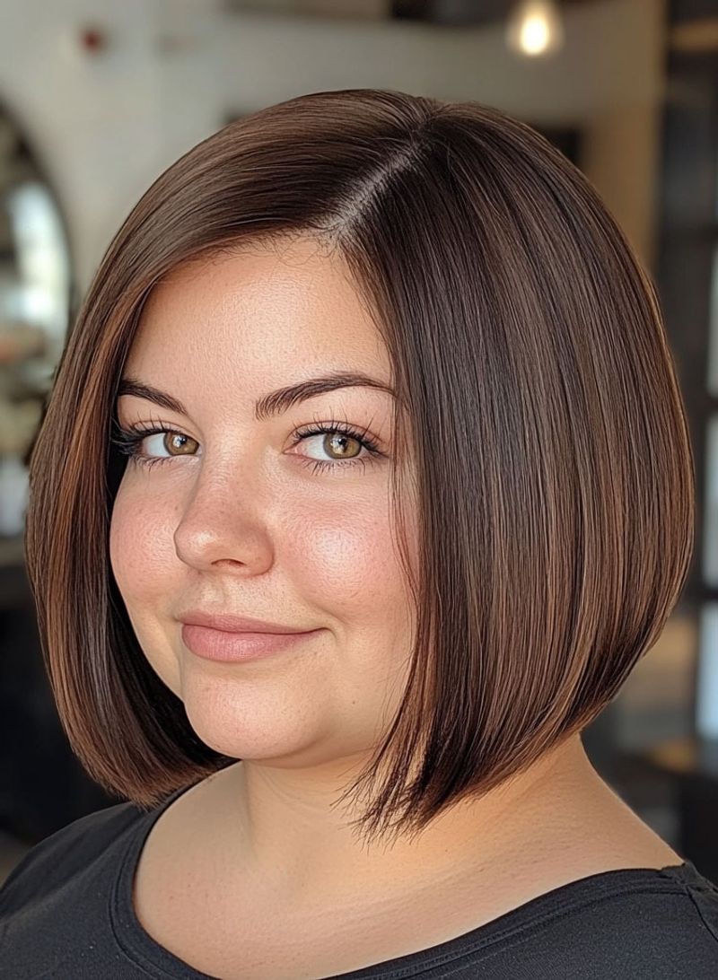 Blunt Bob with Curved Ends