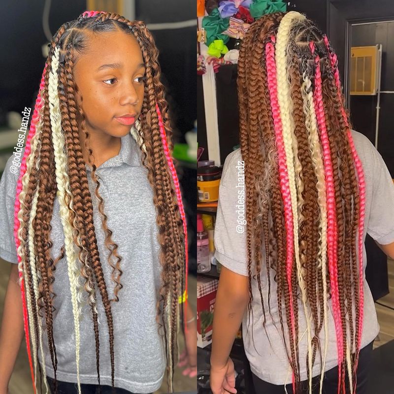 Colorful Cornrows