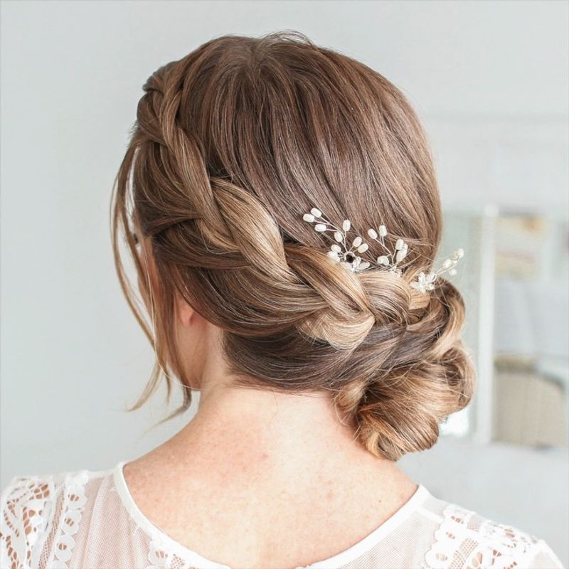 Romantic Side Braided Bun