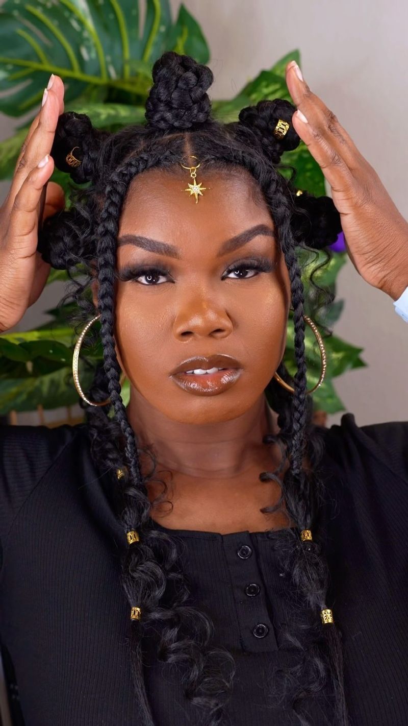 Braided Bantu Knots