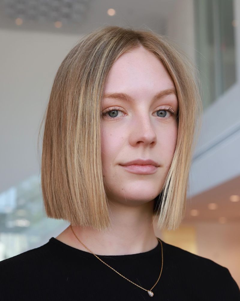 Blunt Chin-Length Bob
