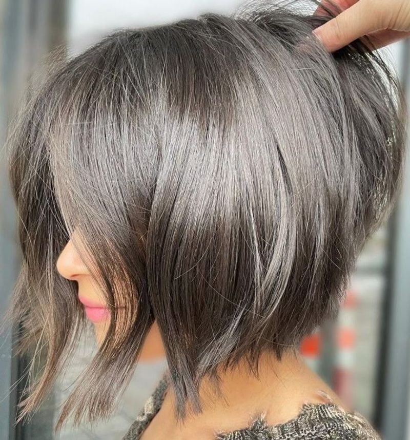 Graduated Bob with Textured Ends