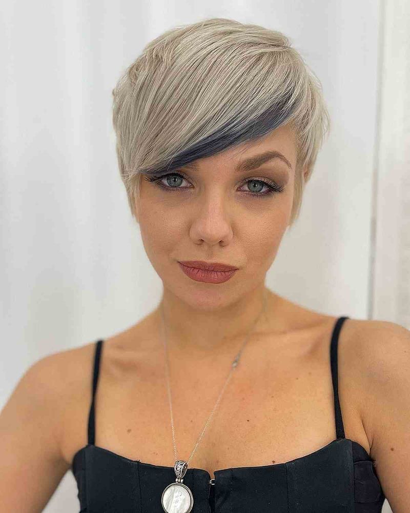 Angled Peek-a-Boo Bangs