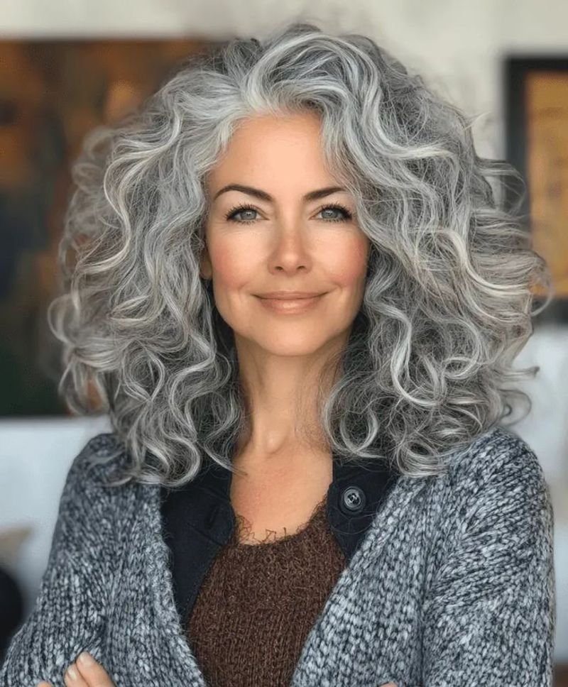 Voluminous Curly Shag