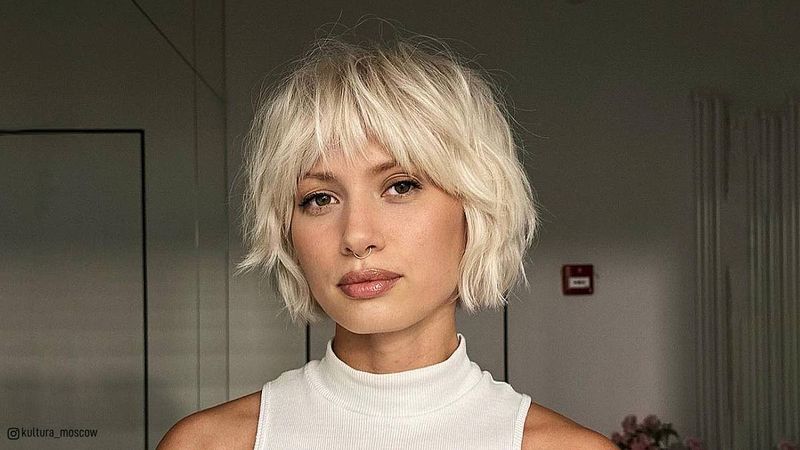 Razor-Cut Bob with Wispy Fringe