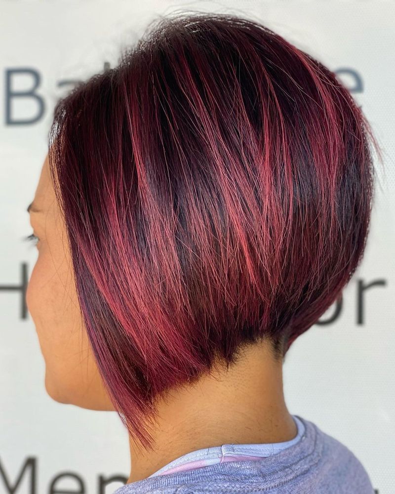 Angled Bob with Undercut Detail