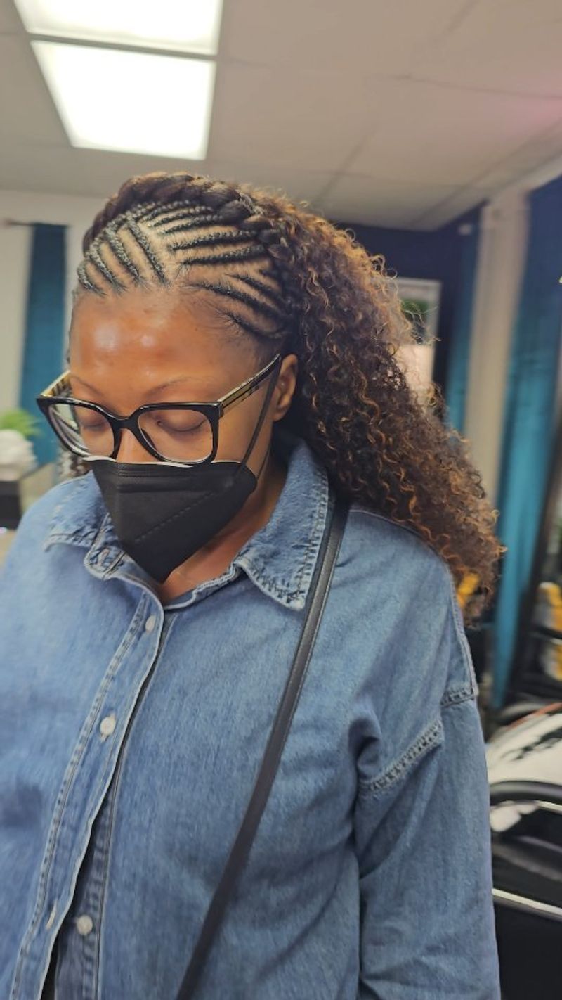 Curly Crown Braids