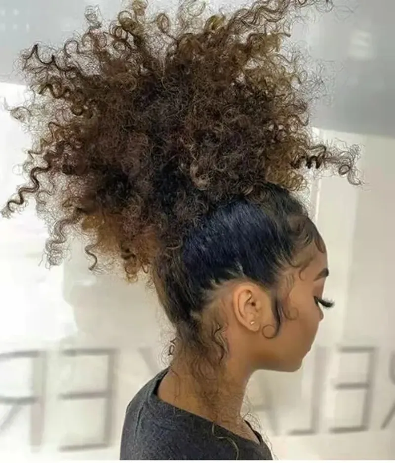 Puff Ball Ponytail