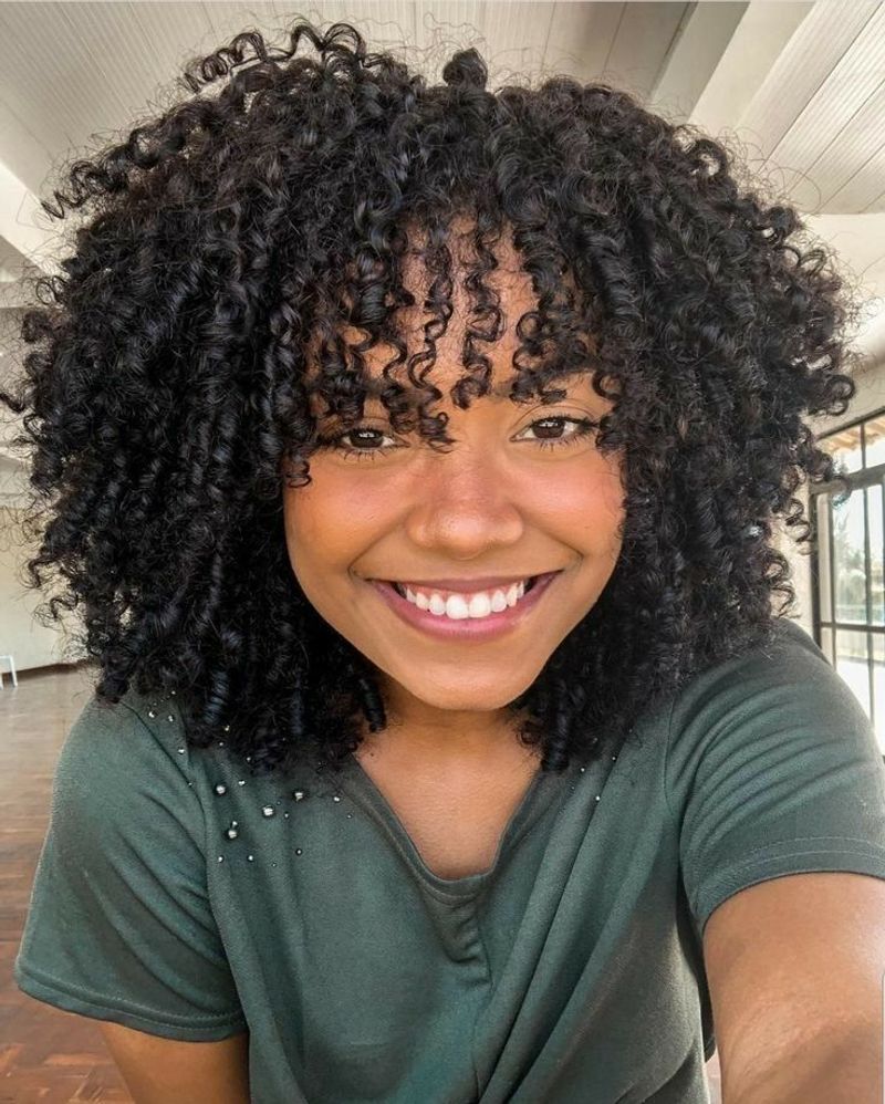 Layered Bob with Defined Curls