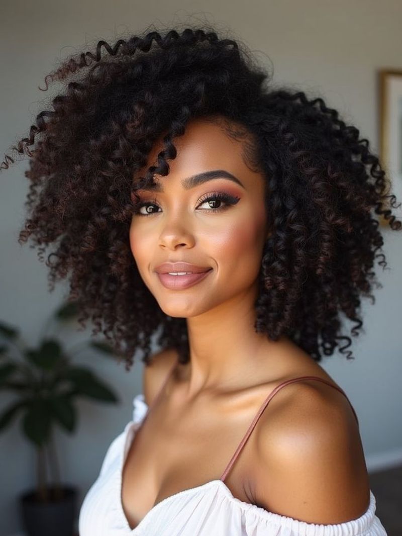 Side-Swept Curl Elegance