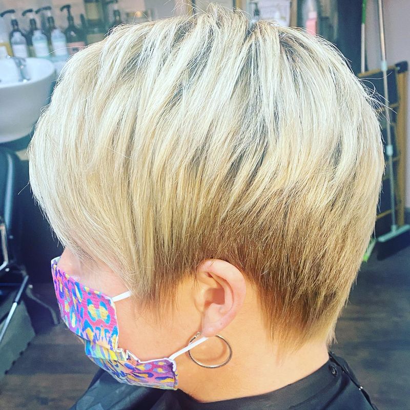 Platinum Pixie with Shadow Root