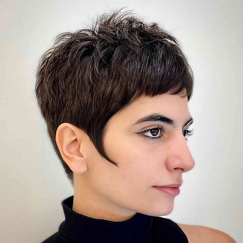 Androgynous Pixie with Sharp Lines
