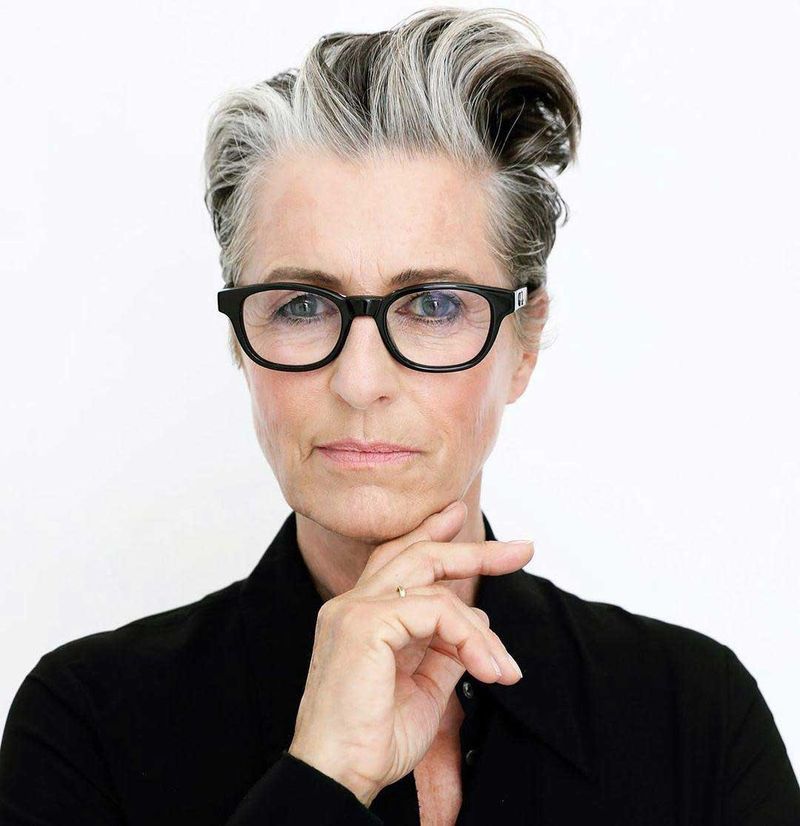 Swept-Back Crop with Subtle Undercut