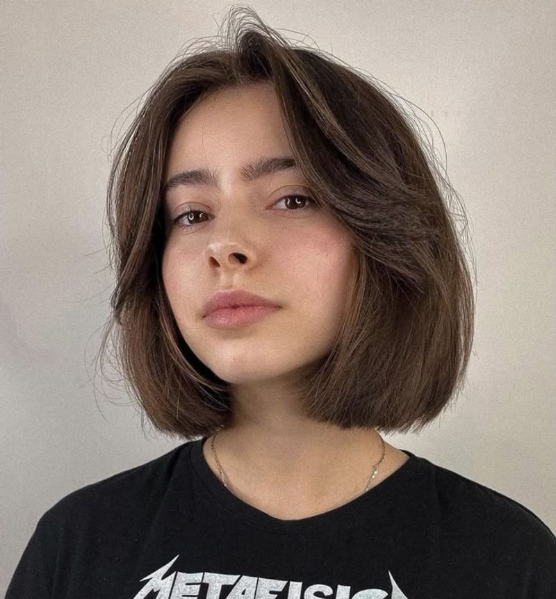 Blunt Bob with Curtain Fringe