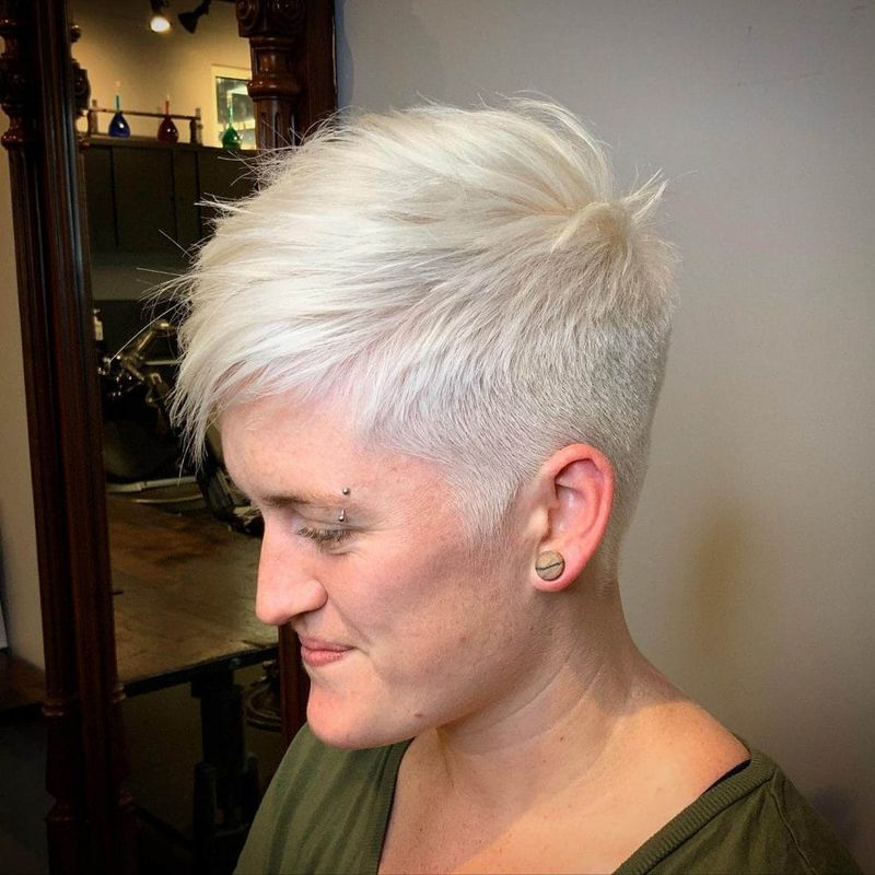Undercut Pixie with Bold Top
