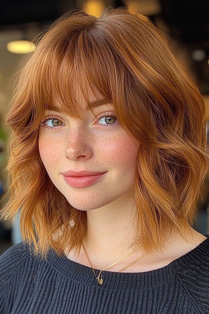 Copper Midi Shag