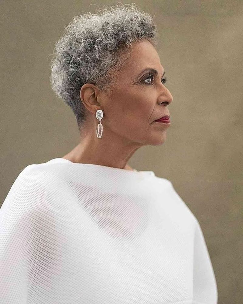 Tapered Afro with Defined Curls
