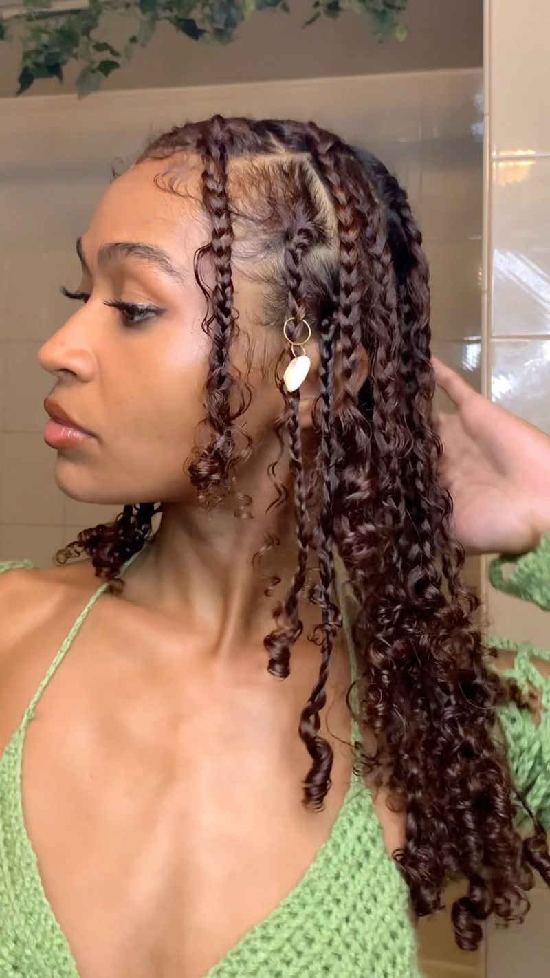 Curly Goddess Braids