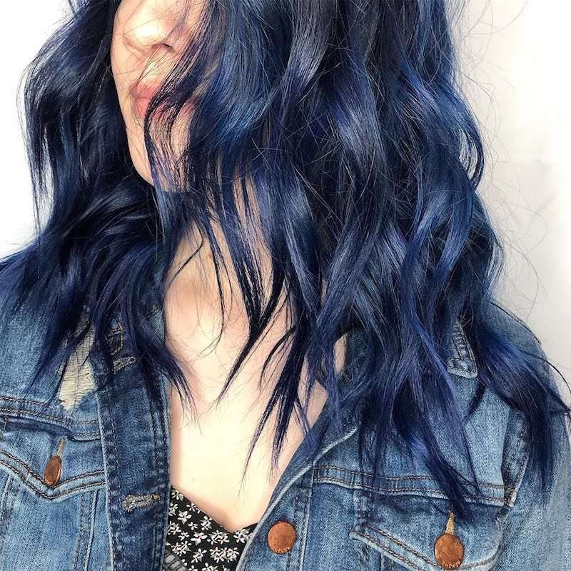 Olas azul noche