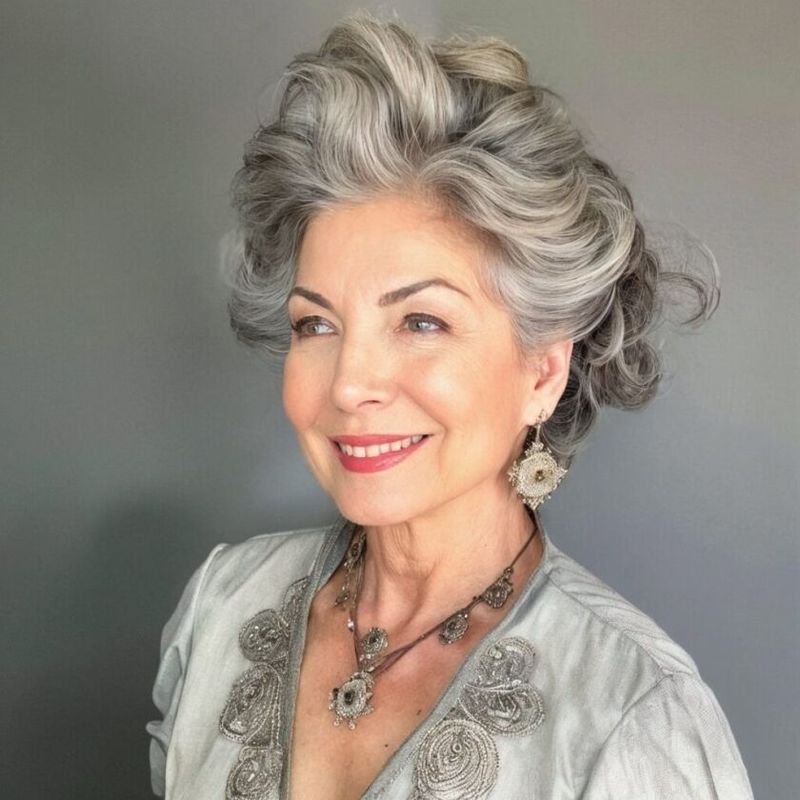 Swept-Back Elegant Updo