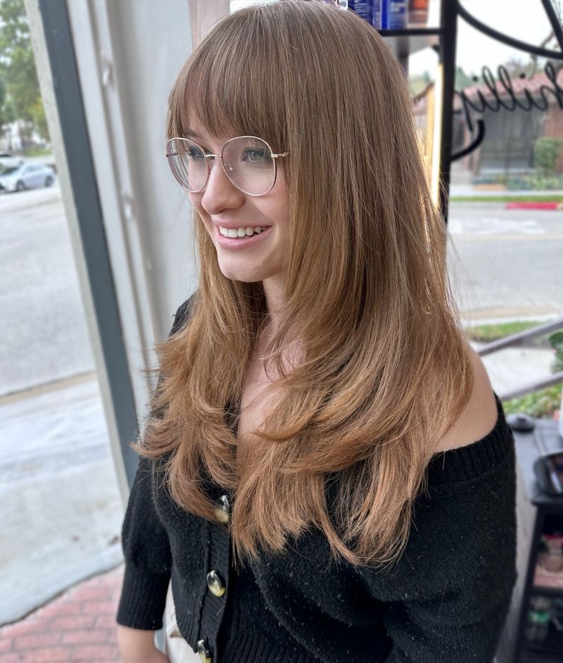 Blended Heavy Bangs