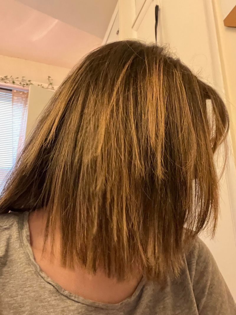 DISAPPOINTING: One-Length Angled Bob Without Layers for Thick Hair