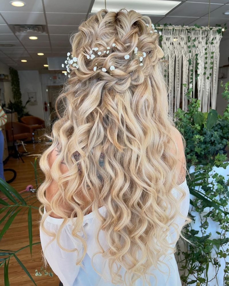 Half-Up Crown Braid