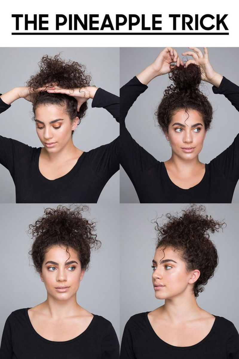 Pineapple Updo for Sleeping