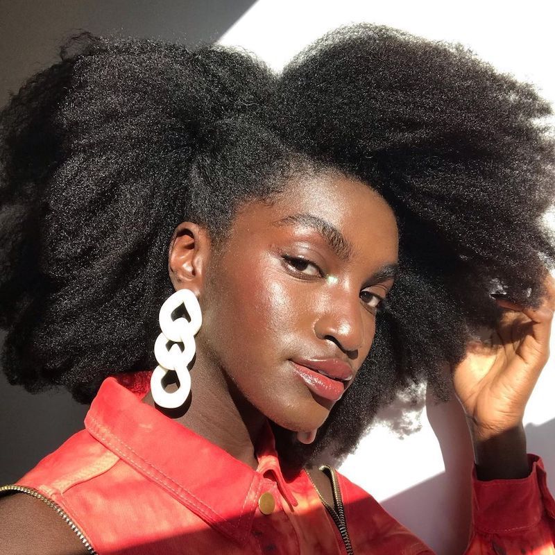 Stretched Afro with Defined Edges