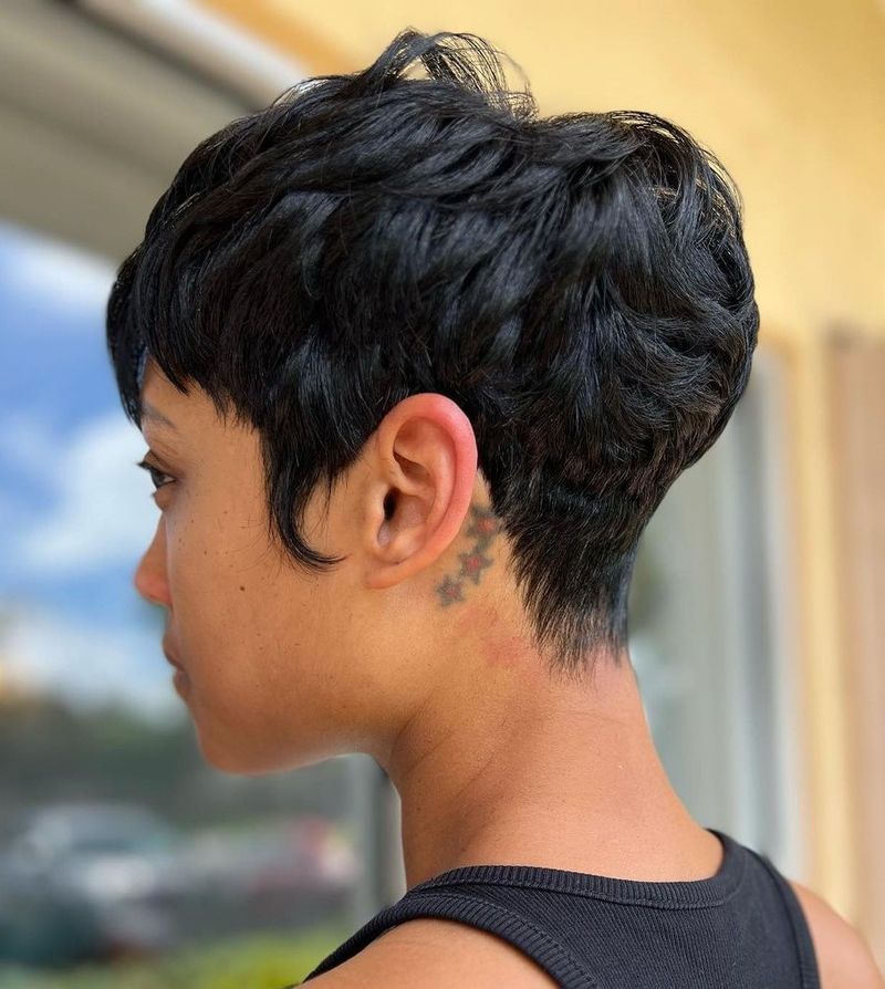 Pixie with Tapered Sideburns