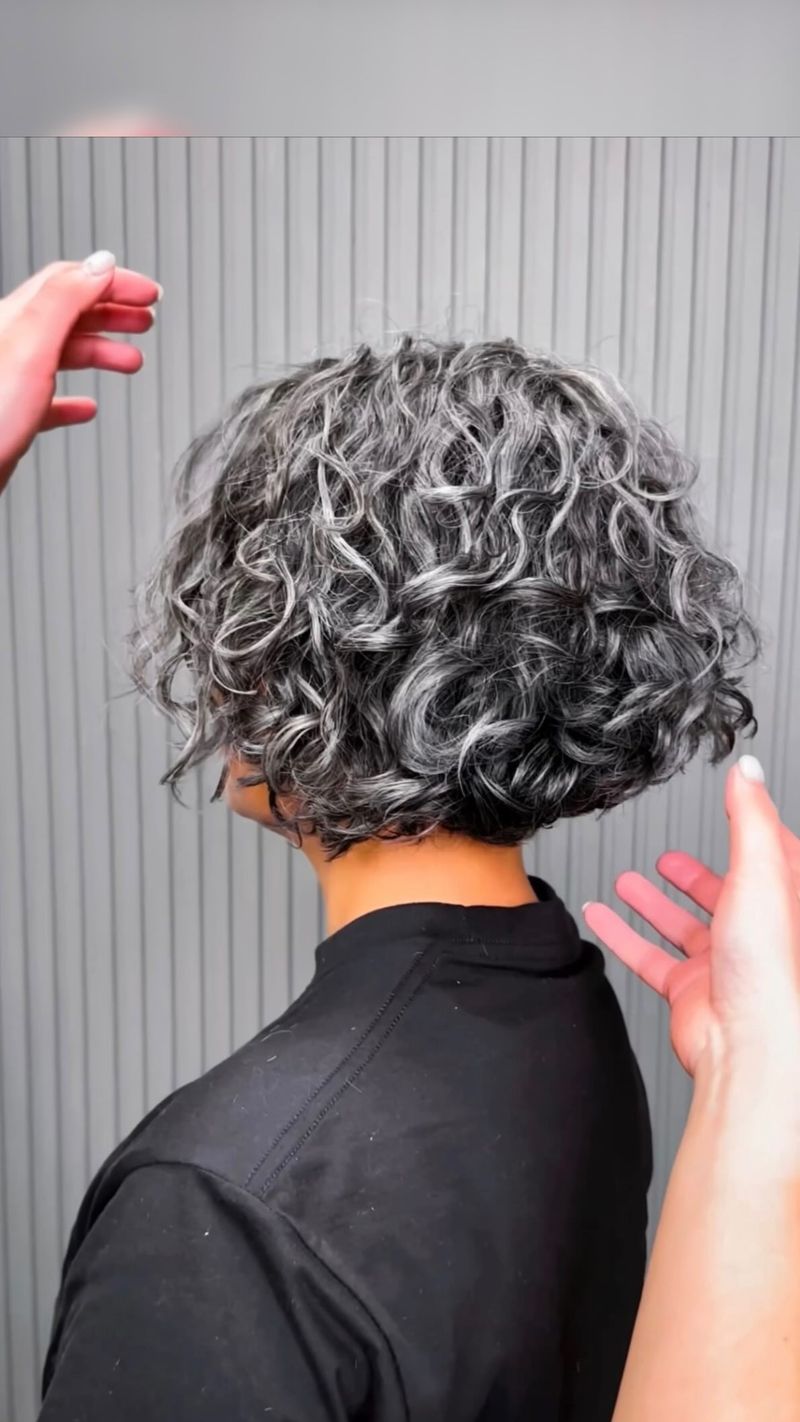 Elegant Silver Curls