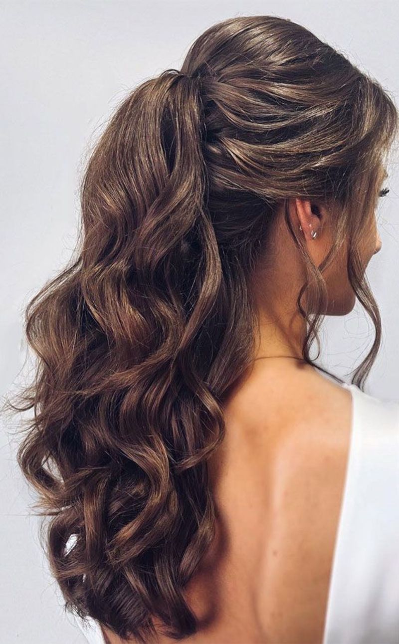 Half-Up Twisted Ponytail