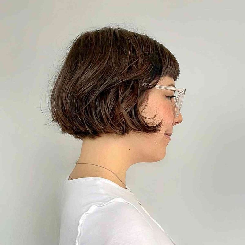 Rounded Bob With Micro-Fringe