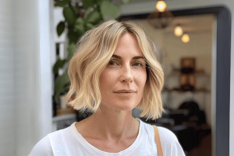 Chin-Length Bob with Textured Ends