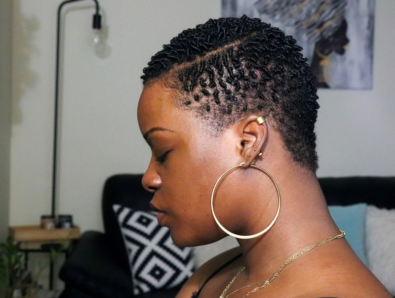 Finger Coiled Crop with Shaved Sides