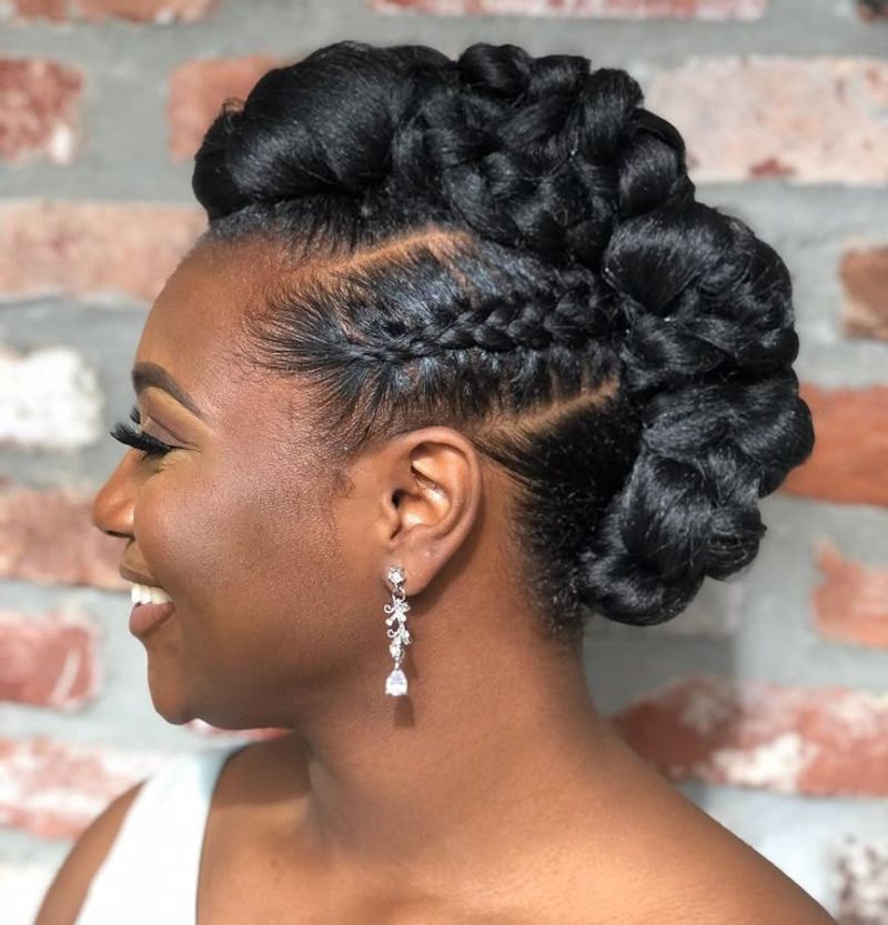 Halo Twist Updo