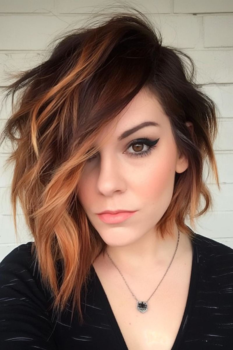 Asymmetrical Feathered Lob